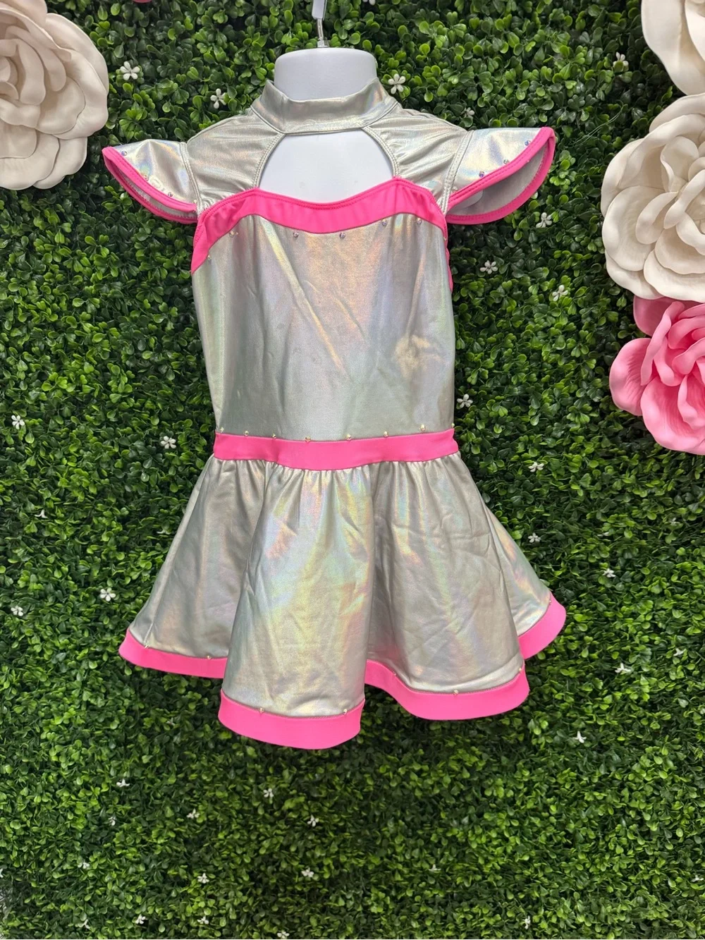 Revolution Silver and Pink Metallic Dance Dress